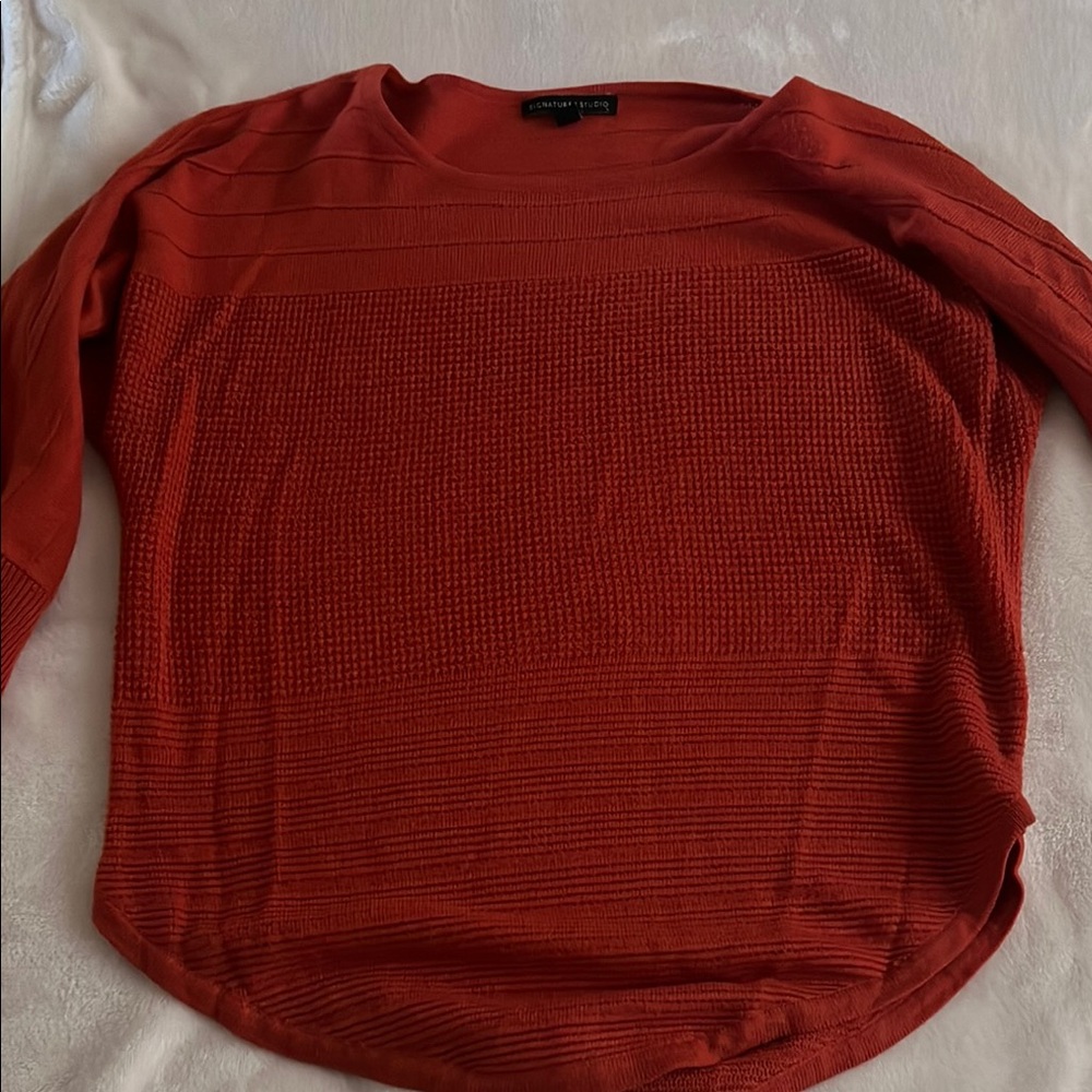 Women's Red Sweater Top